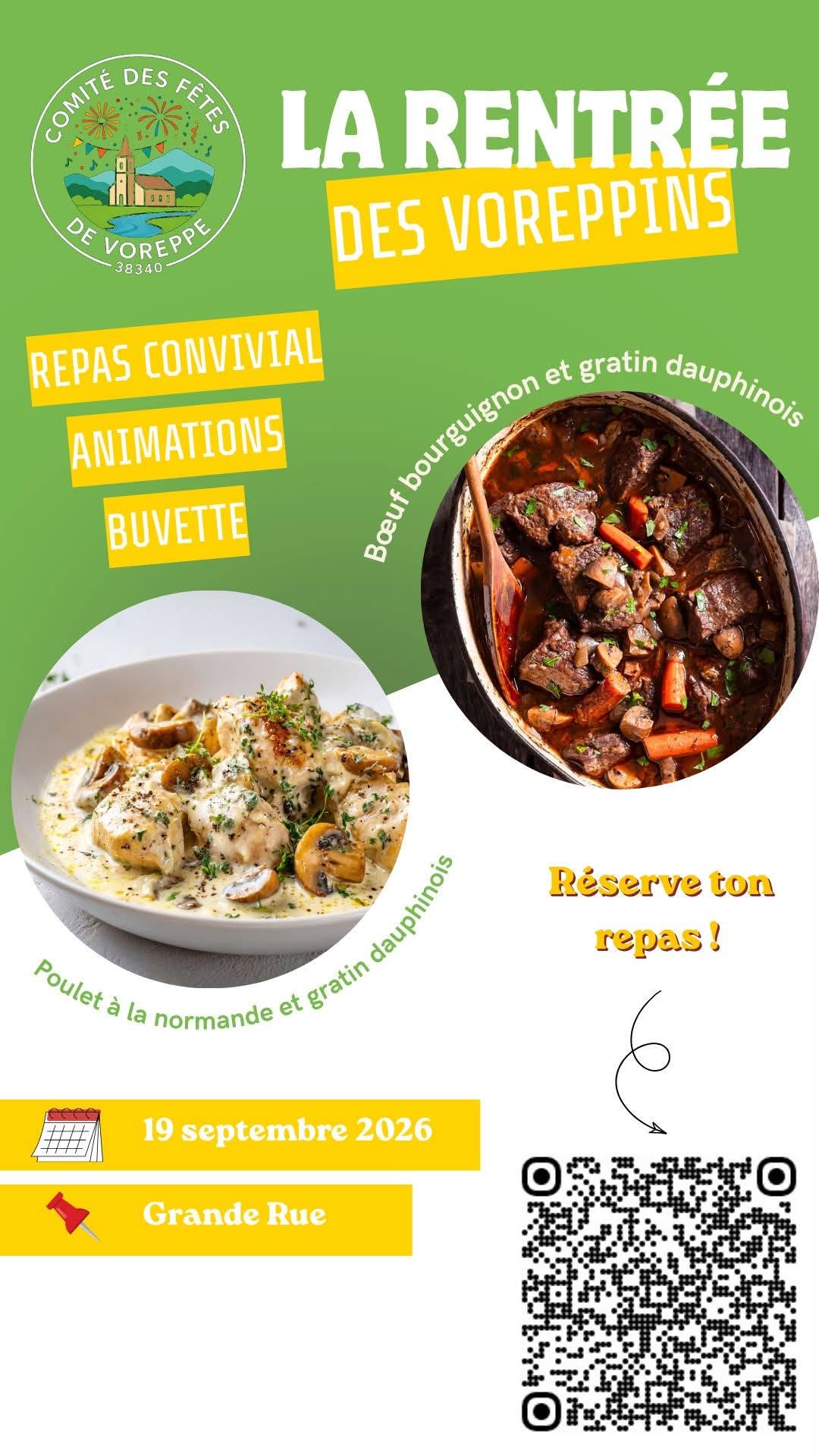 affiche menu
