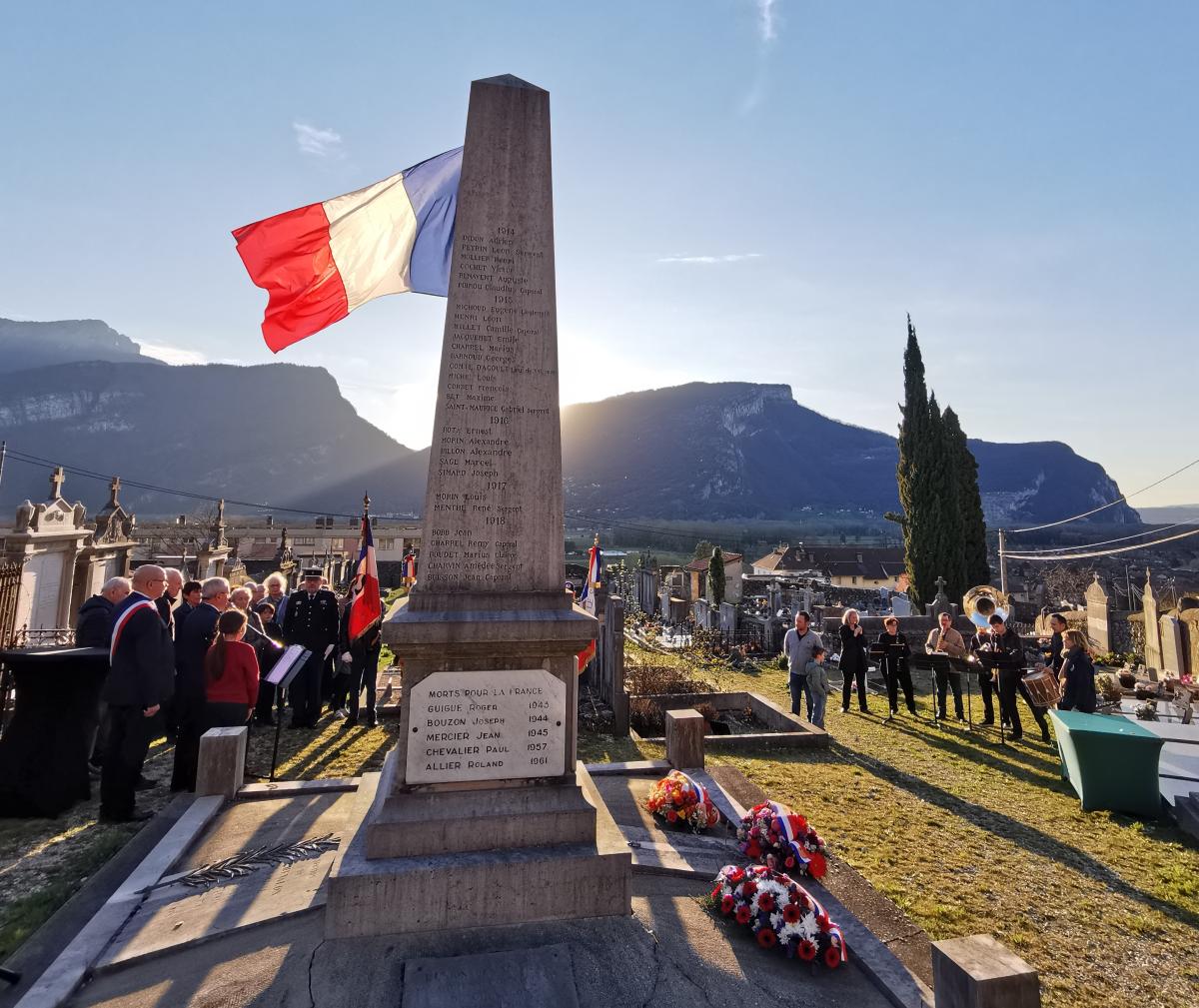 Commémoration au cimetière du Chevalon de Voreppe
