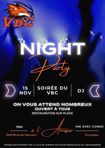 affiche night party