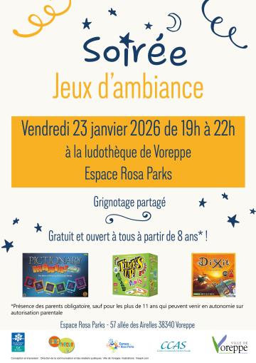 affiche soirée jeux