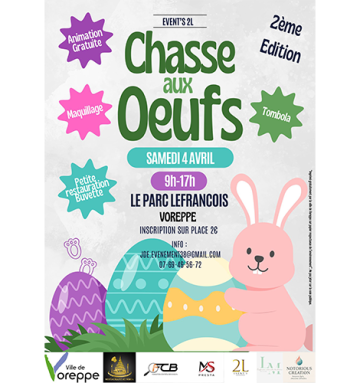 Affiche chasse aux oeufs