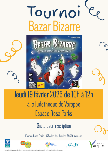 affiche tournoi bazar bizzare