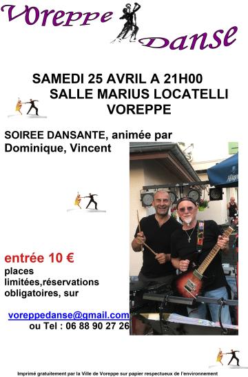 affiche soirée danssante