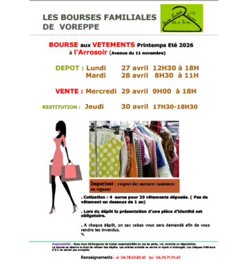 Affiche Bourses de Voreppe