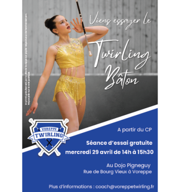 Affiche Twirling bâton
