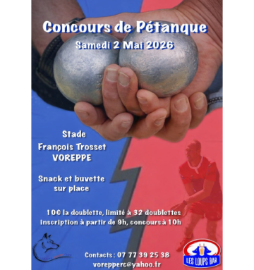 Affiche pétanque