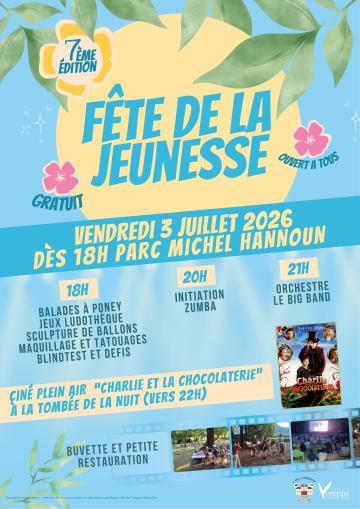 affiche fête de la jeunesse