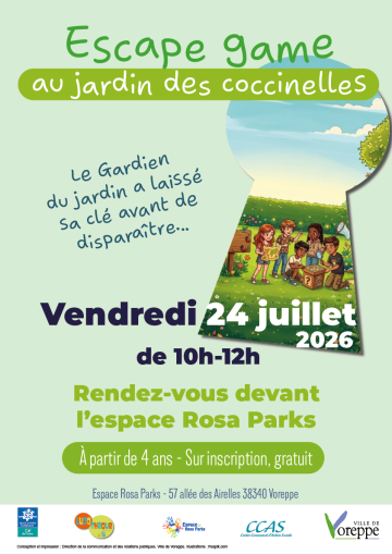 affiche escape game