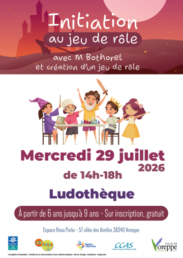 affiche jue de role