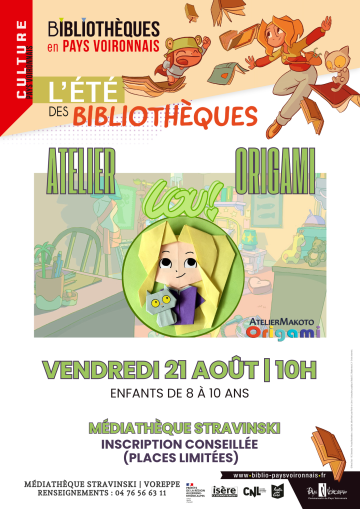 affiche atelier origami 