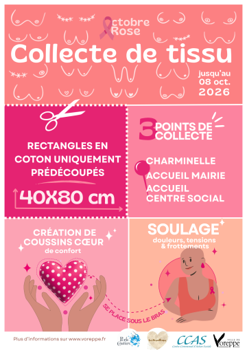 affiche collecte de tissu