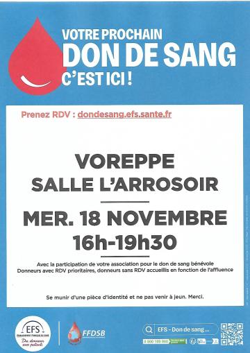 affiche don de sang