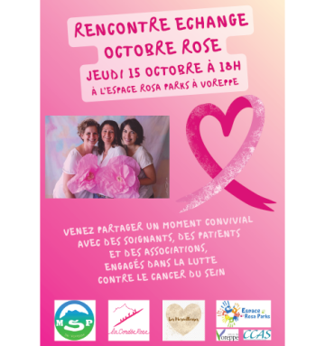 Rencontre échange Octobre rose