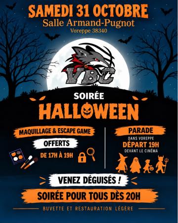 affiche soirée halloween
